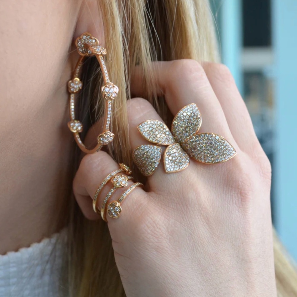Gold BRUNI Petal Ring 18k gold